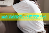 蒲城同城微信：快速交友平台