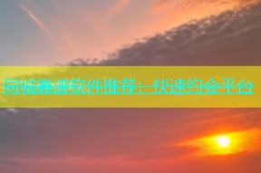 同城靠谱软件推荐：快速约会平台